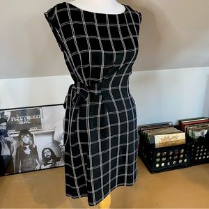 Loft Checkered Sleeveless Dress